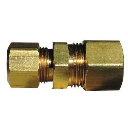 JMF Company 3/8 in. Compression X 1/4 in. D Compression Yellow Brass Reducing Union 4338067